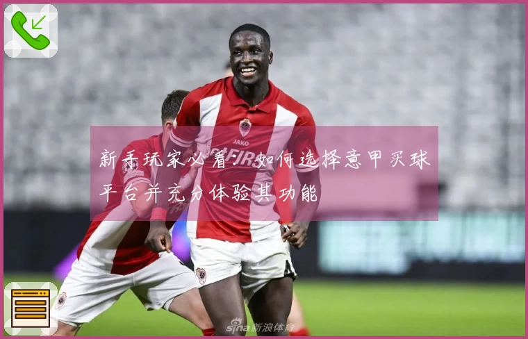 新手玩家必看:如何选择意甲买球平台并充分体验其功能